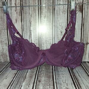 Victoria's Secret Underwire Deep Purple Lace Bra
